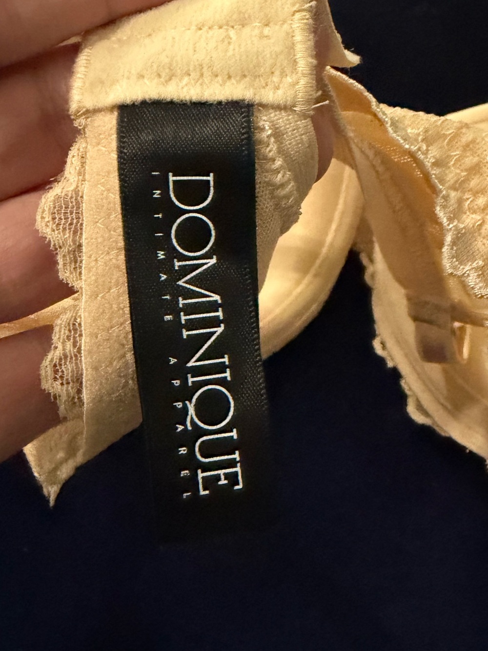 Dominique Lacee Back Smoothing Lace Frame Luxury T-Shirt Bra 3501 Size 34C - Picture 5 of 6